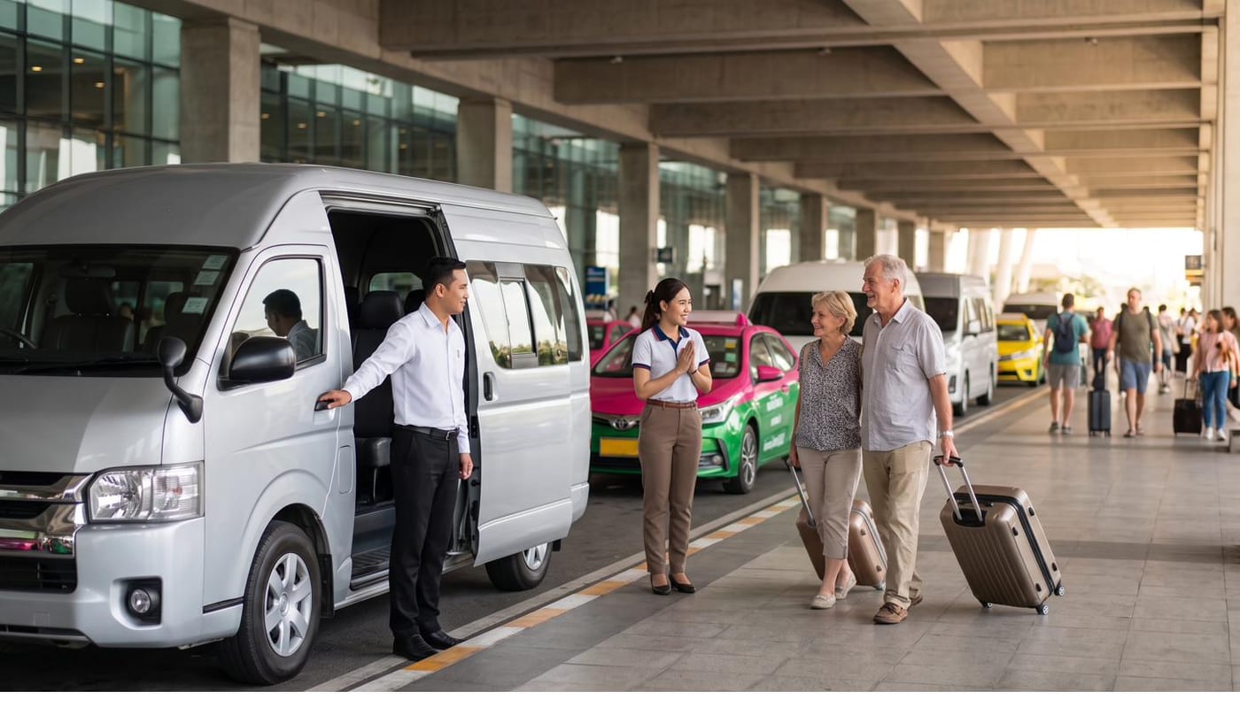 Private car from the airport