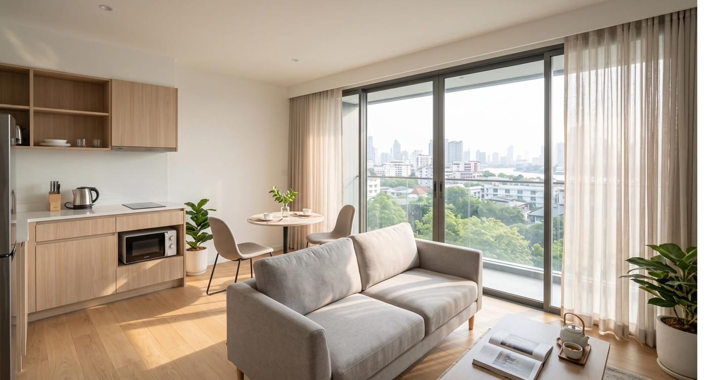A serviced apartment in Bangkok